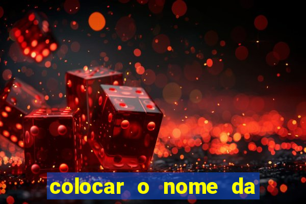 colocar o nome da pessoa no congelador